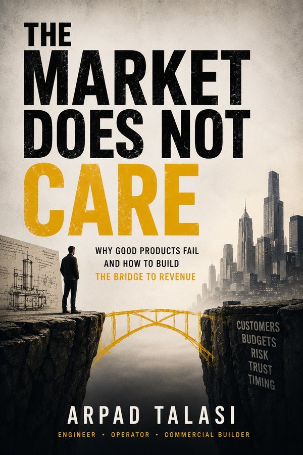 Book cover: The Market Does Not Care by Arpad Talasi